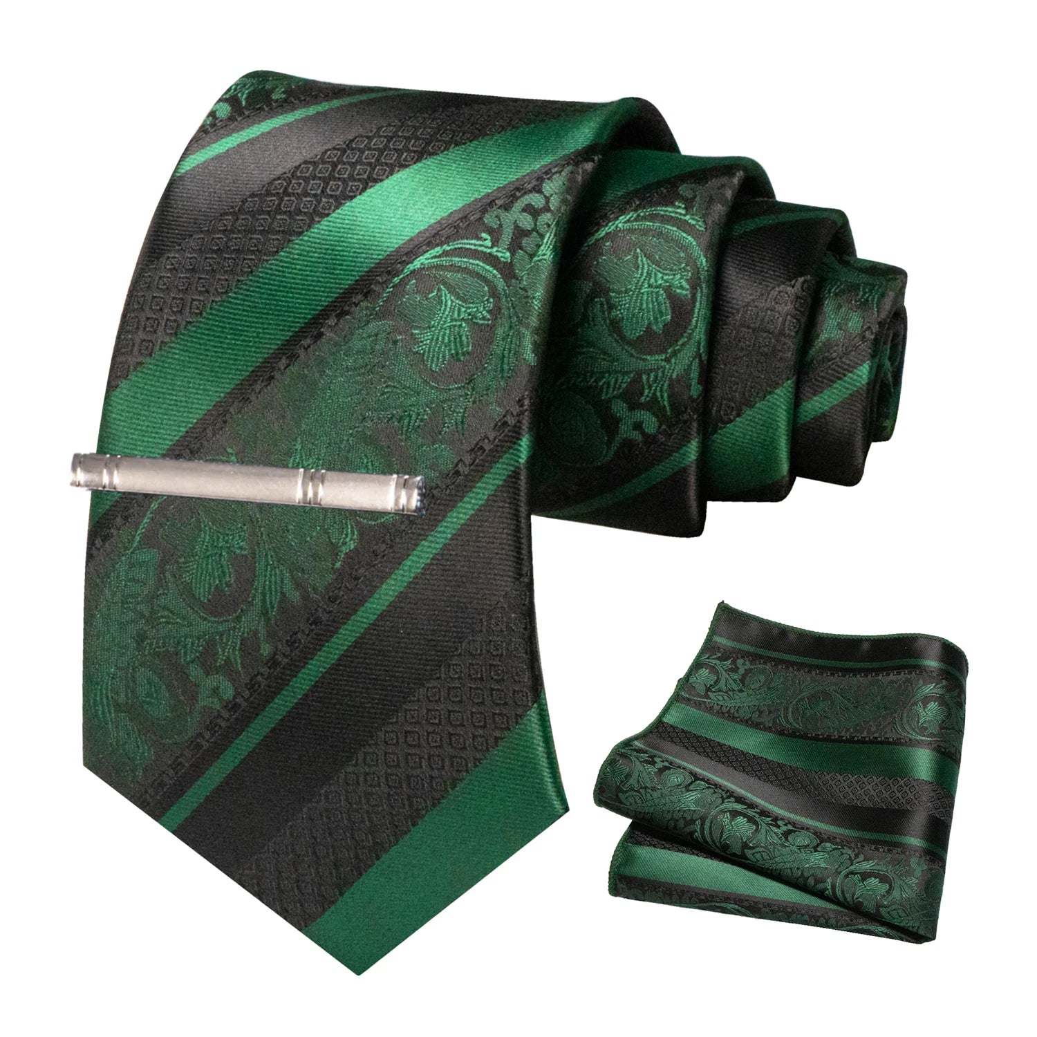 Conjunto de Gravata Floral para Homem