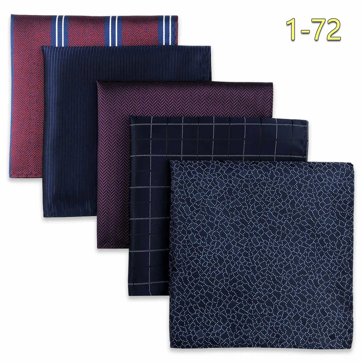 Conjunto de 5 Lenços de Bolso para Homem