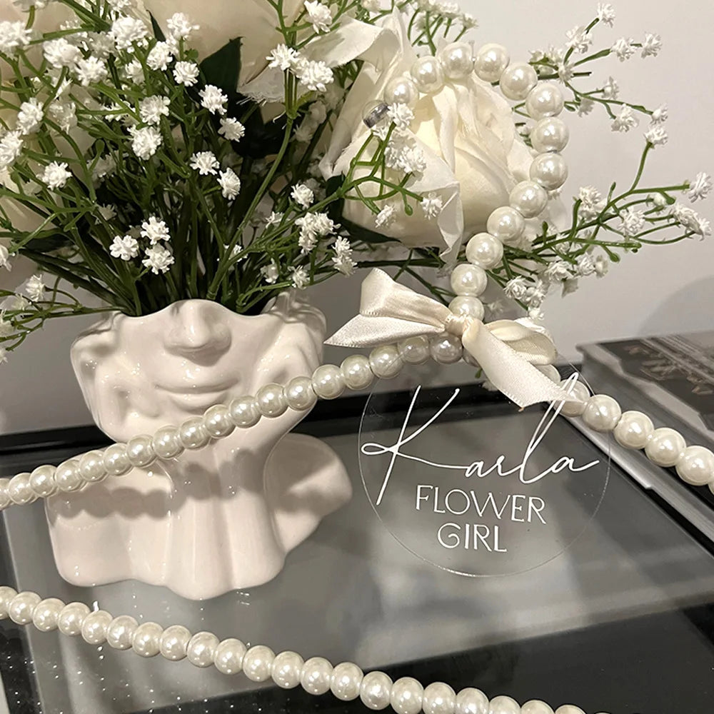 Cabide de Noiva Personalizado com Pérolas – Elegância para o Seu Grande Dia