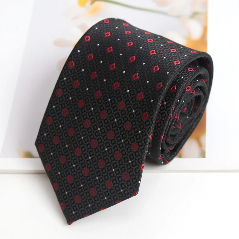 Gravata Masculina Jacquard 8 cm