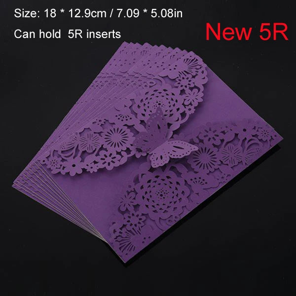 Convites de Casamento Borboleta 3D Laser Cut – Pack de 10 | Elegância que Encanta