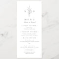Menus de Casamento Personalizados com Caligrafia Elegante