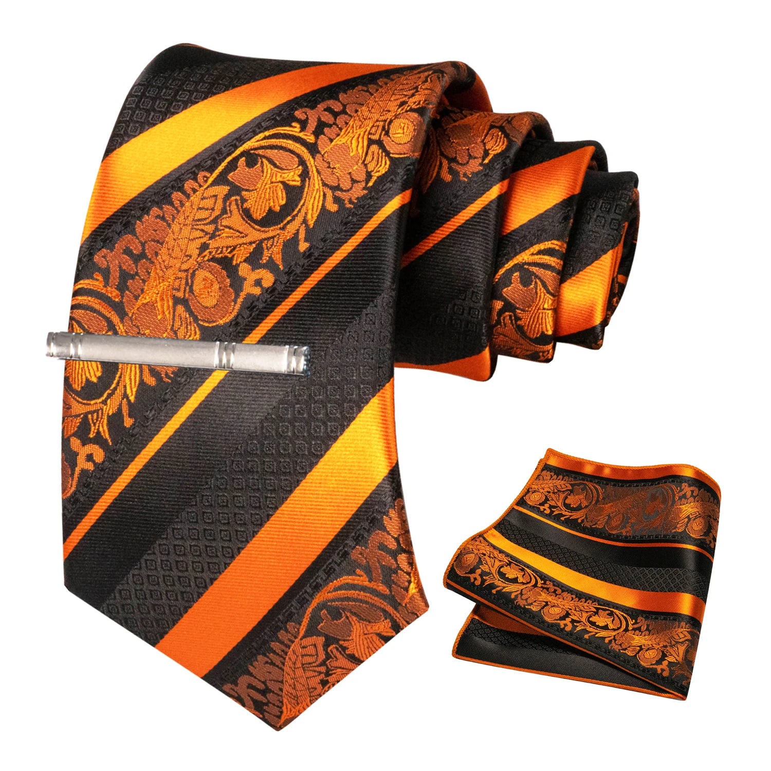 Conjunto de Gravata Floral para Homem