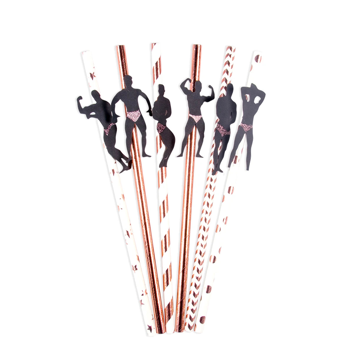 Palhinhas Decorativas para Despedida de Solteira – Pack de 6 ou 12 Unidades