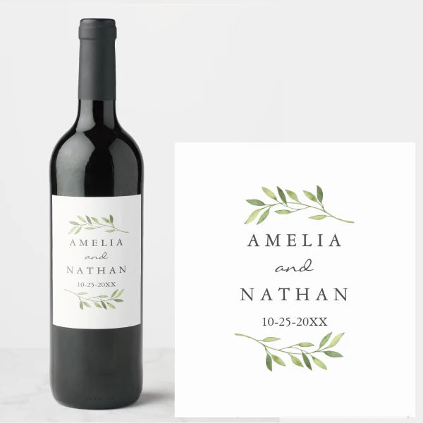 Etiquetas Personalizadas para Garrafas de Vinho — Kit com 30 Unidades