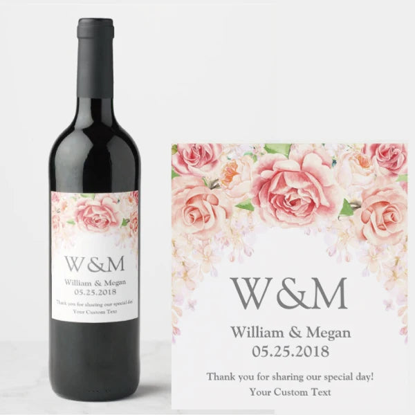 Etiquetas Personalizadas para Garrafas de Vinho — Kit com 30 Unidades