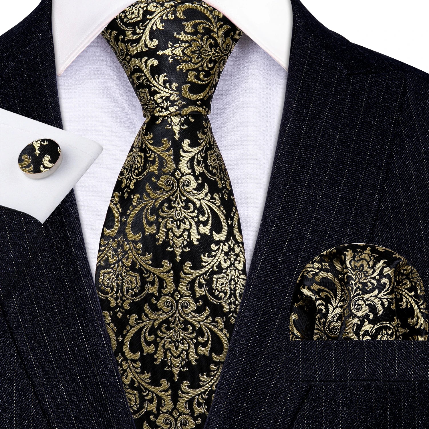 Conjunto de Gravata Jacquard Premium
