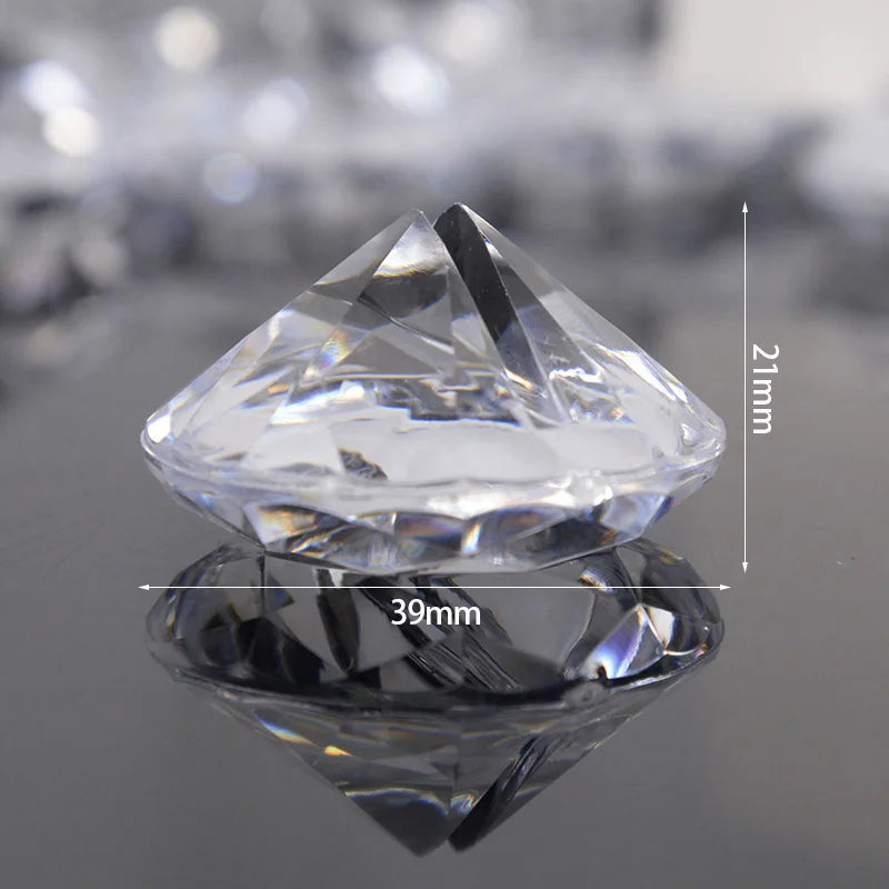 Suportes para Marcadores de Lugar em Acrílico Diamante (Conjunto de 5 ou 10)