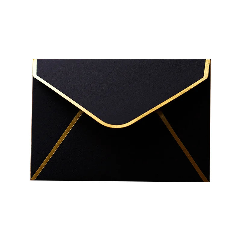 Mini Envelopes Premium com Estampagem Dourada – Pack de 10 | Elegância para Casamentos e Eventos