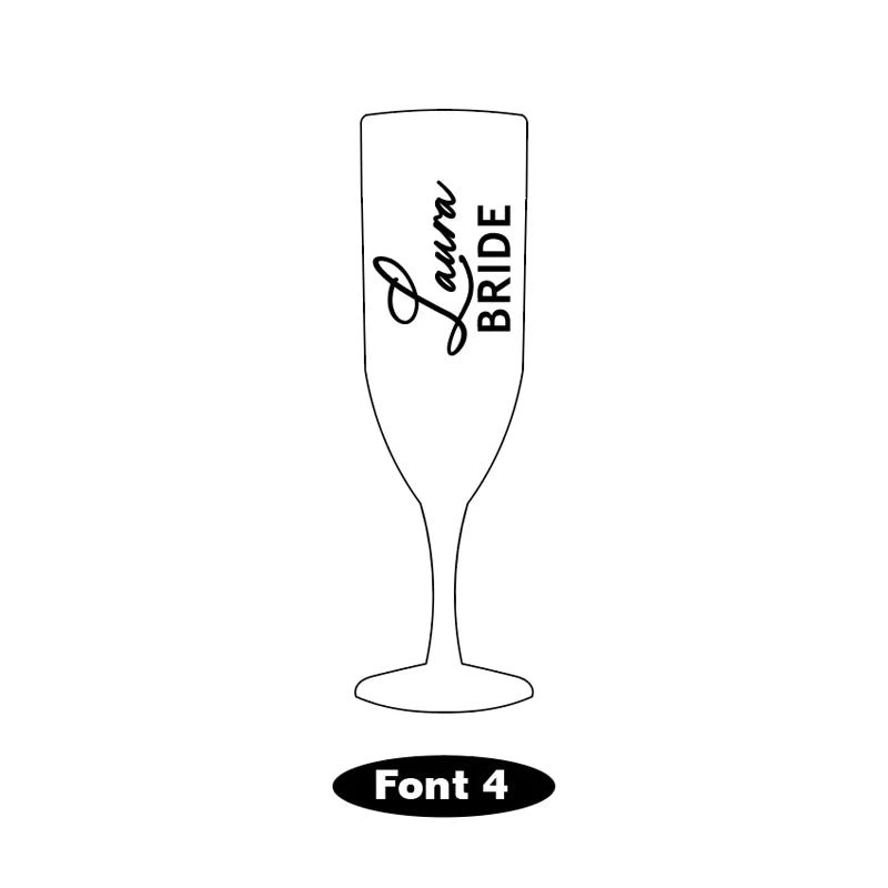 Taças de Champanhe Brancas Personalizadas para Casamento