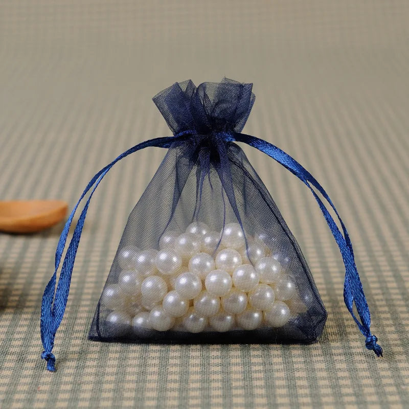 Saquinhos de Organza para Lembranças de Casamento — Kit com 100 Unidades