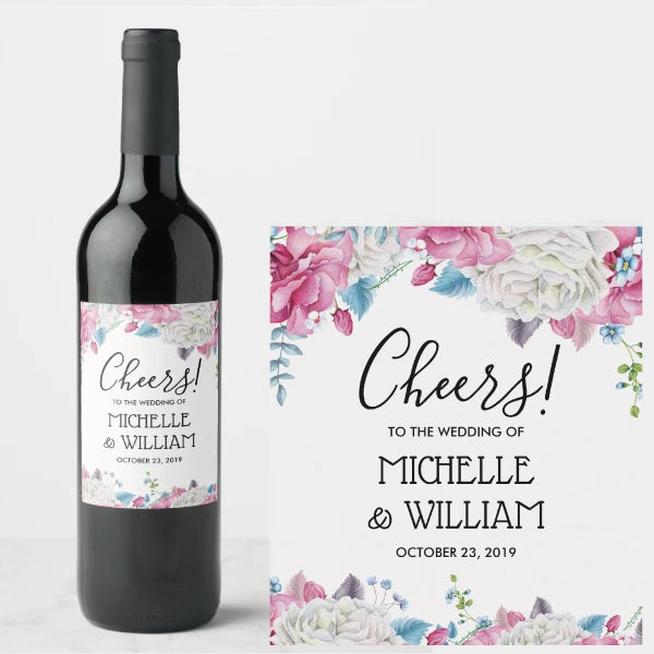 Etiquetas Personalizadas para Garrafas de Vinho — Kit com 30 Unidades