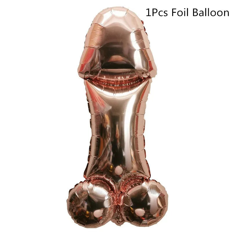 Kit de Decoração Divertido para Despedida de Solteira – Balão, Toppers, Palhinhas e Confettis
