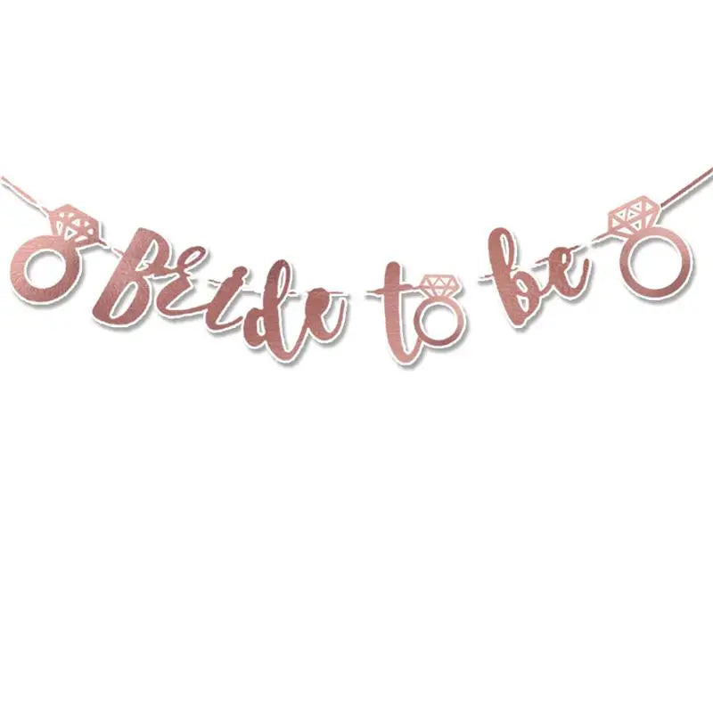 Kit de Decoração "Bride to Be" Rose Gold – Balões e Decoração para Despedida de Solteira