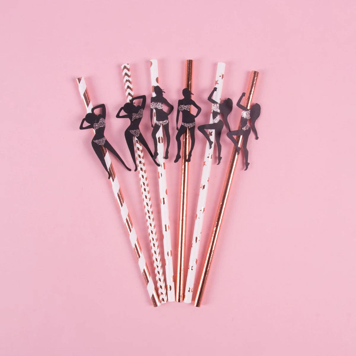 Palhinhas Decorativas para Despedida de Solteira – Pack de 6 ou 12 Unidades