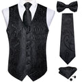 Conjunto Formal Masculino Preto Paisley