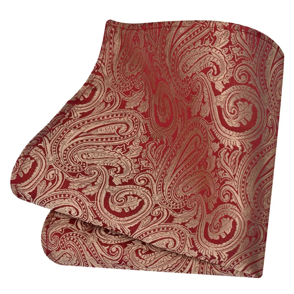 Lenço de Bolso Paisley em Seda