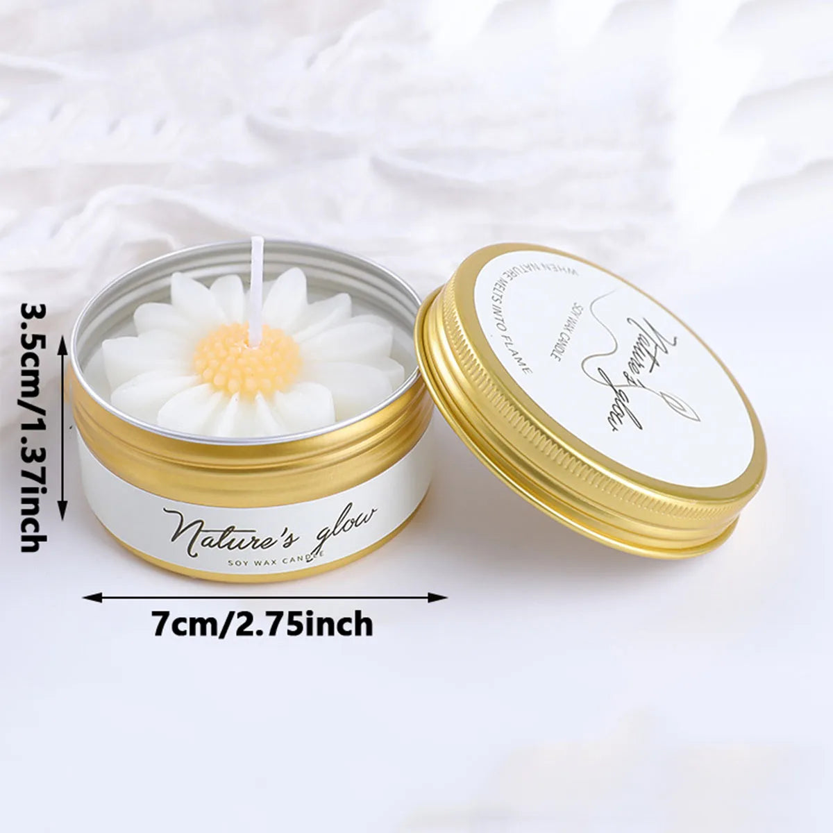 Mini Vela Margarida – Lembrança Elegante de Casamento Nupcya