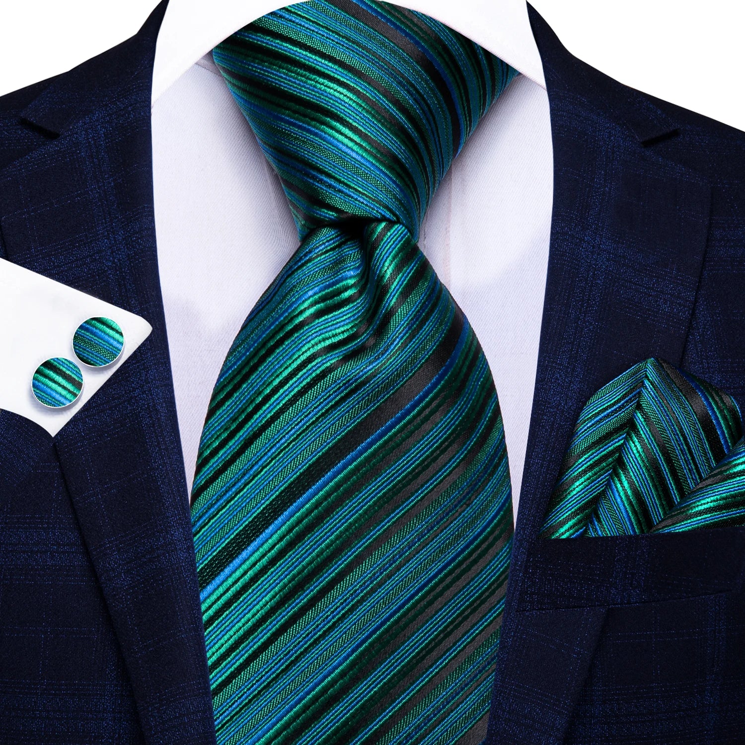 Conjunto Premium de Gravata Verde para Homem