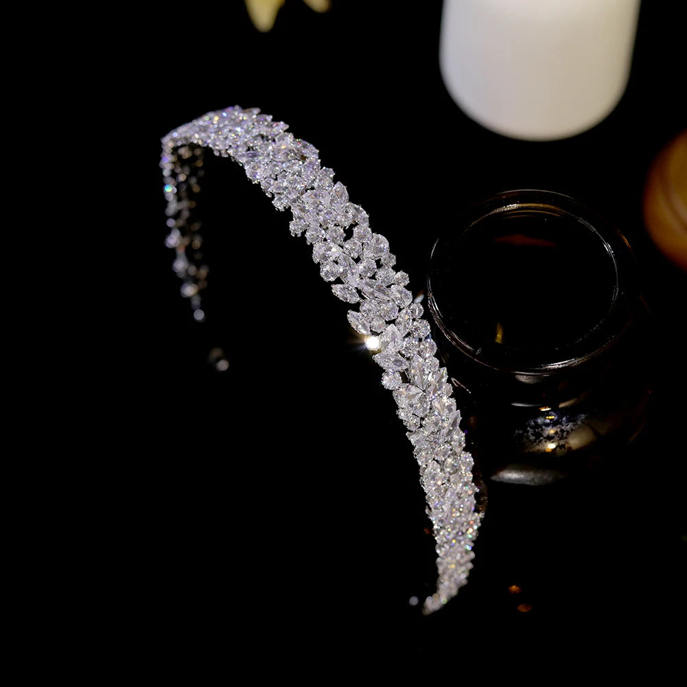 Tiara de Noiva Luxo com Zircónias