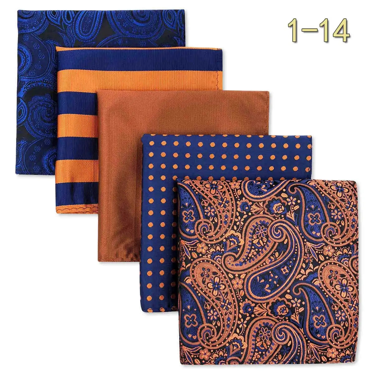 Conjunto de 5 Lenços de Bolso para Homem