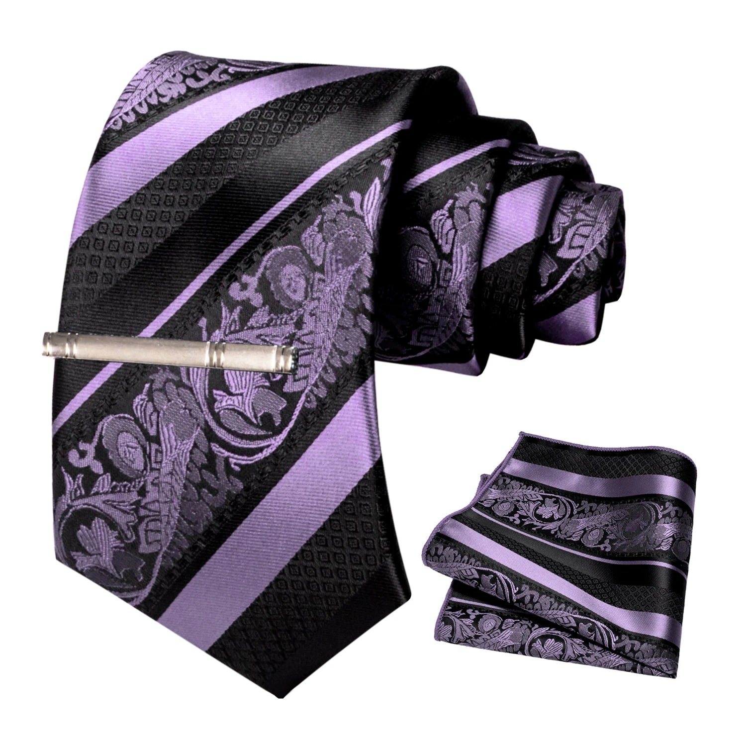 Conjunto de Gravata Floral para Homem