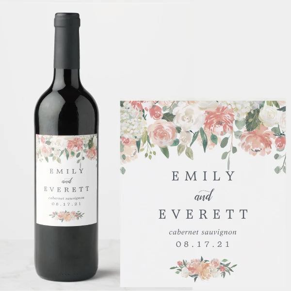 Etiquetas Personalizadas para Garrafas de Vinho — Kit com 30 Unidades