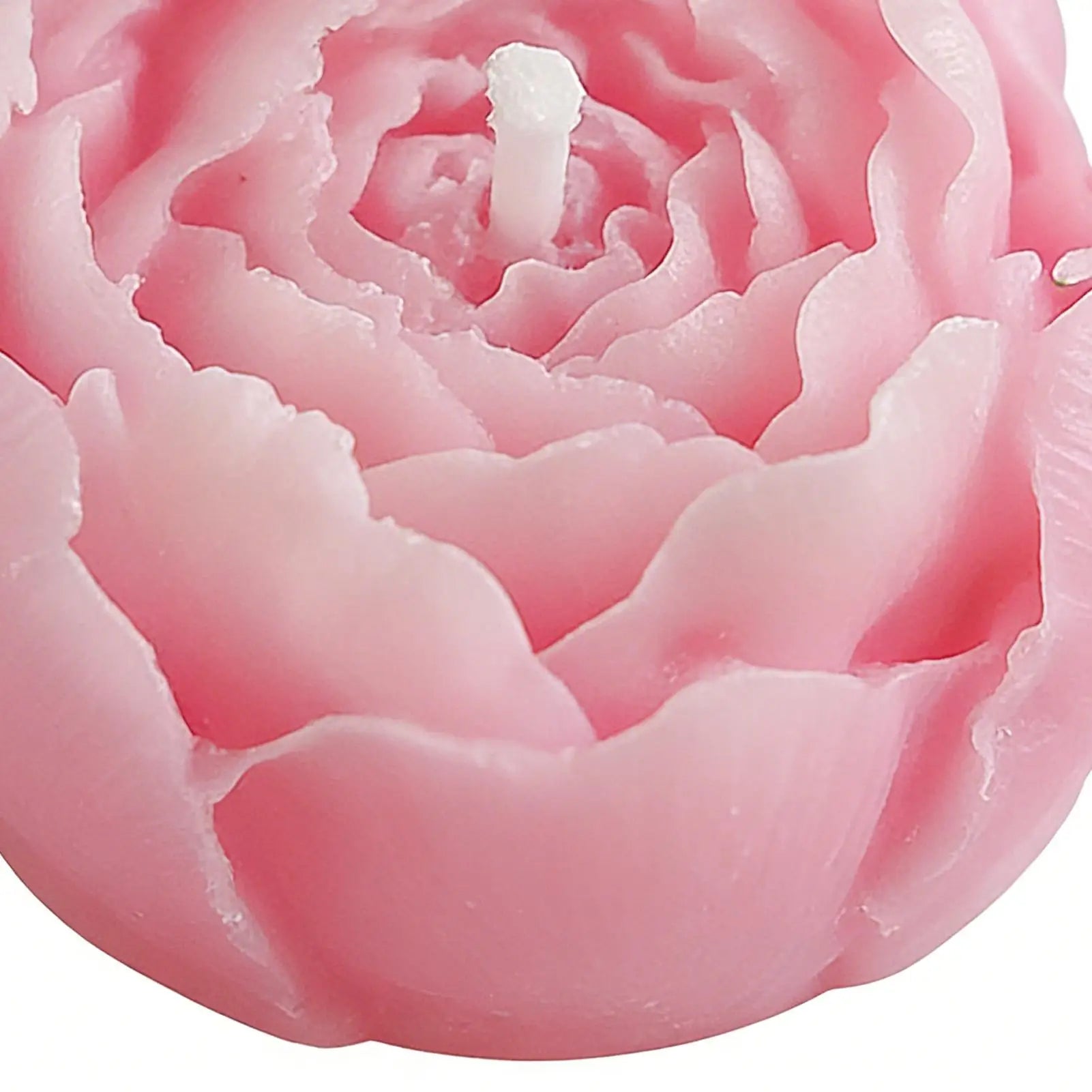 Velas Artesanais em Forma de Rosa — Kit com 4 Unidades