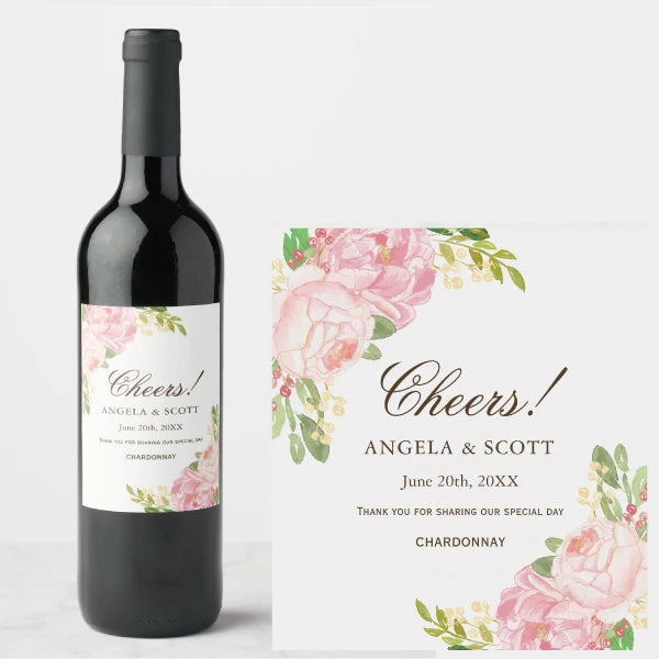 Etiquetas Personalizadas para Garrafas de Vinho — Kit com 30 Unidades