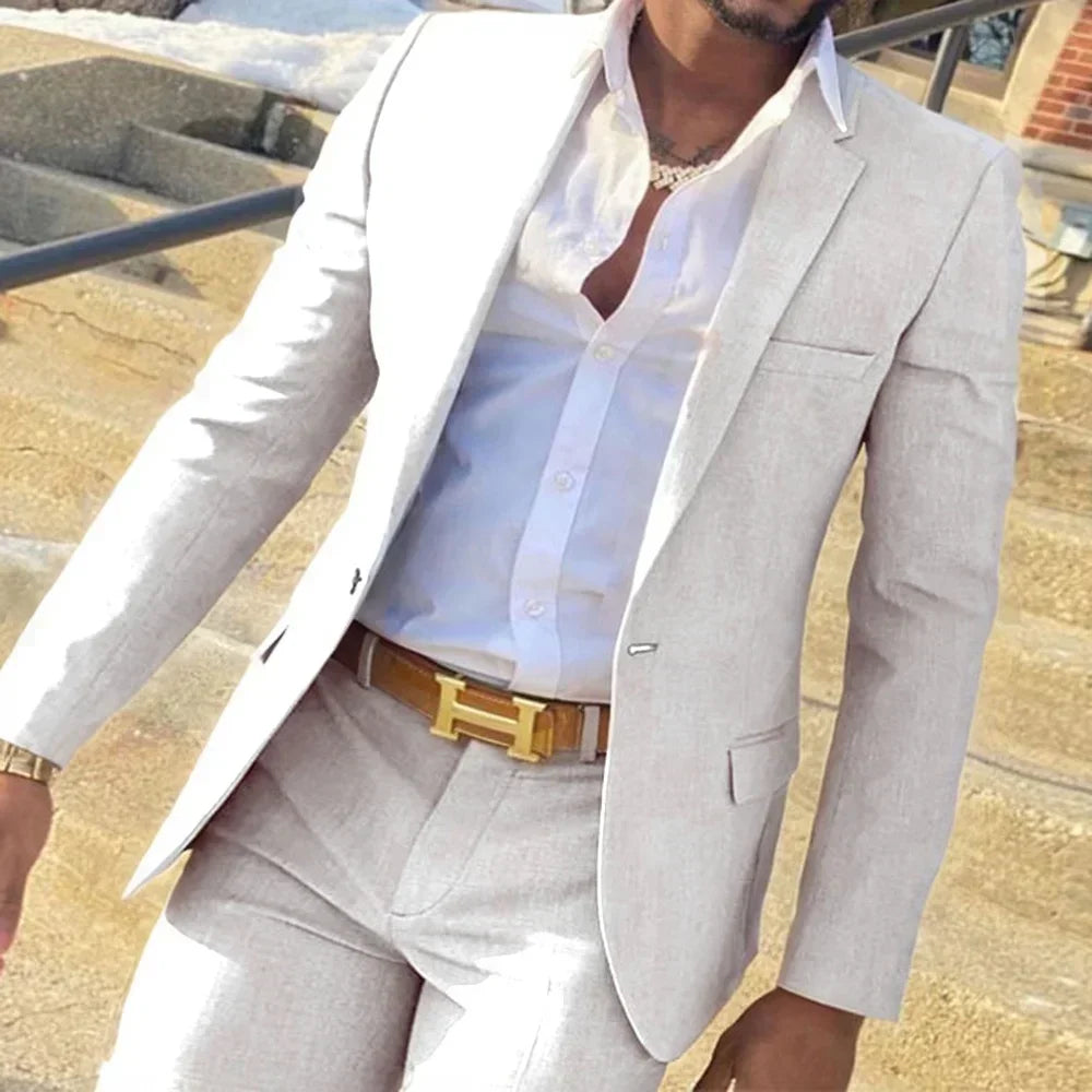 Fato Masculino Slim Fit Formal