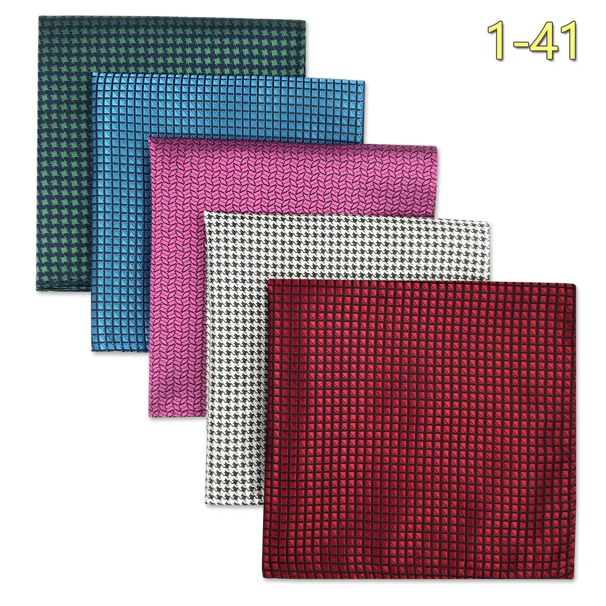 Conjunto de 5 Lenços de Bolso para Homem