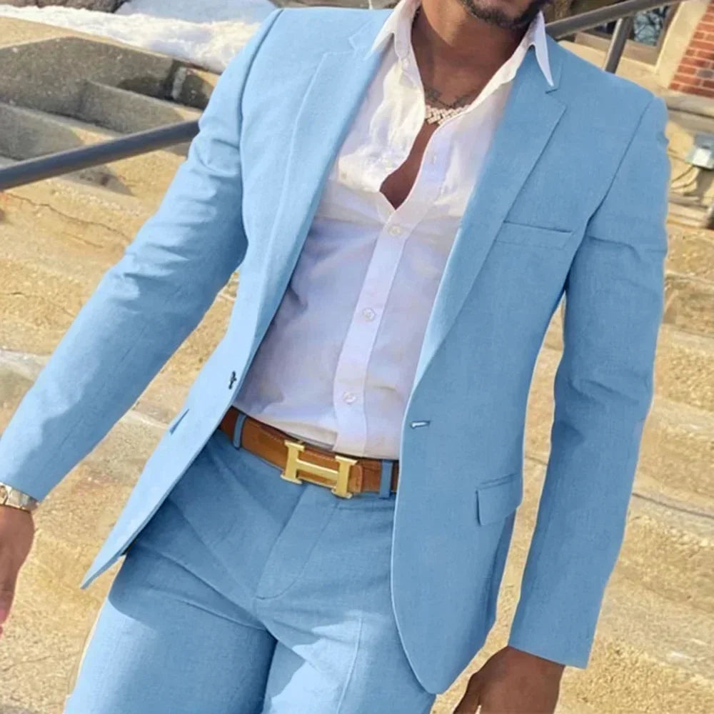 Fato Masculino Slim Fit Formal