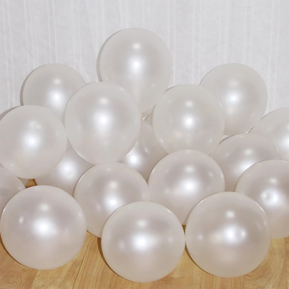 Balões Pérola Branco Leite – 13 cm, 25 cm e 30 cm | Decoração para Casamentos e Festas