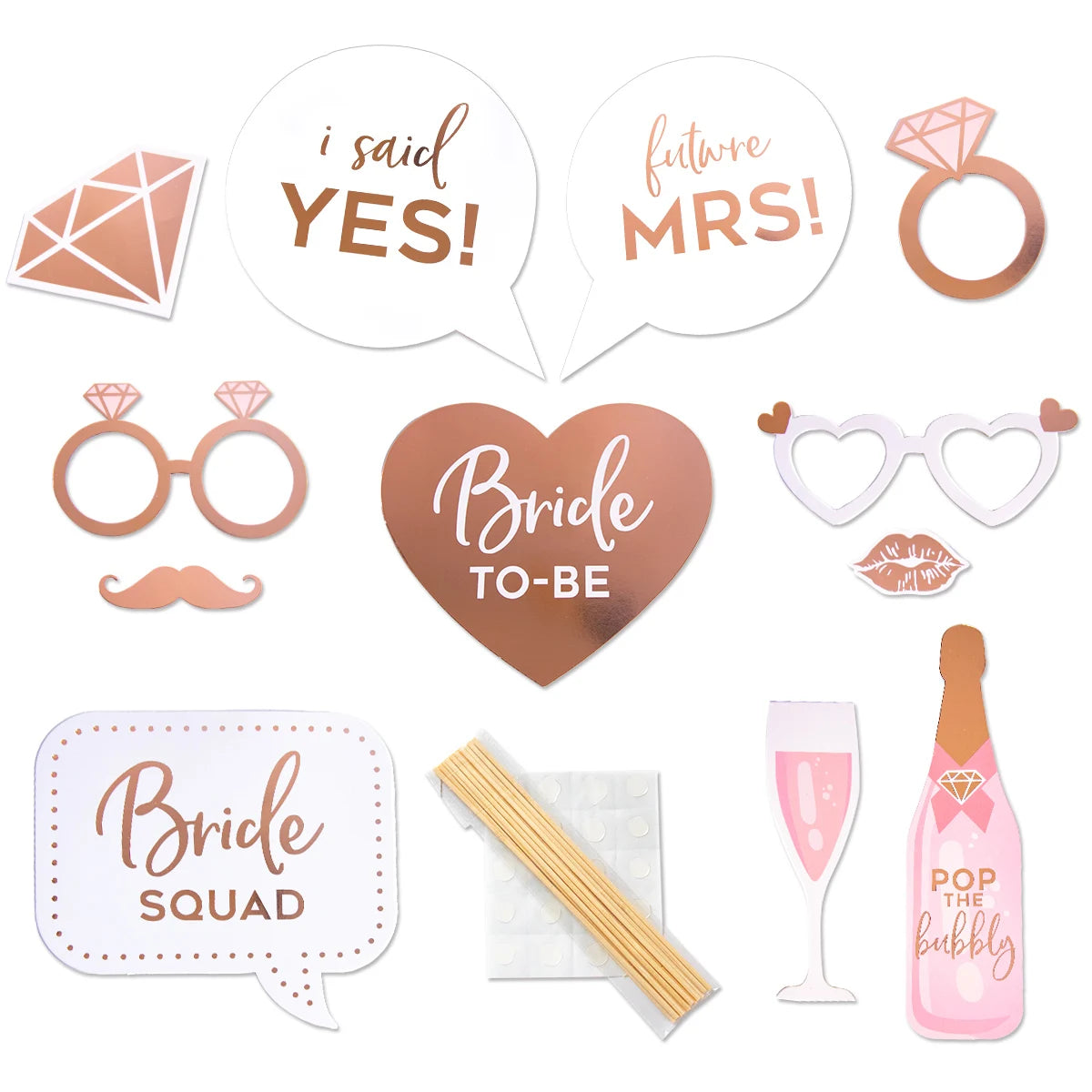 Acessórios Divertidos para Fotografias – Despedida de Solteira e Bridal Shower