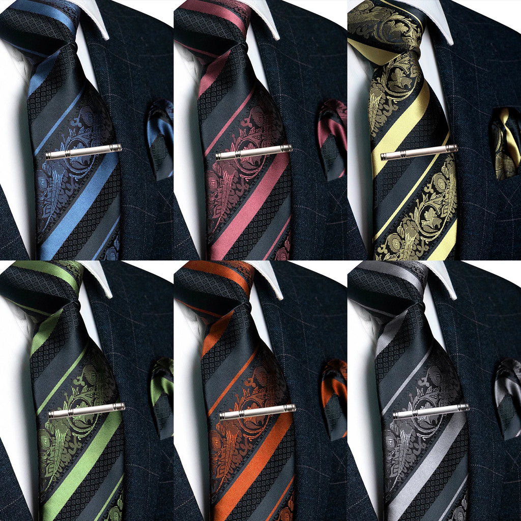 Conjunto de Gravata Floral para Homem