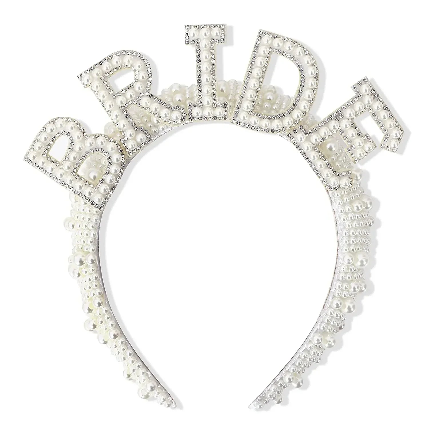 Bandolete "Bride to Be" com Pérolas – Coroa Elegante para Despedida de Solteira