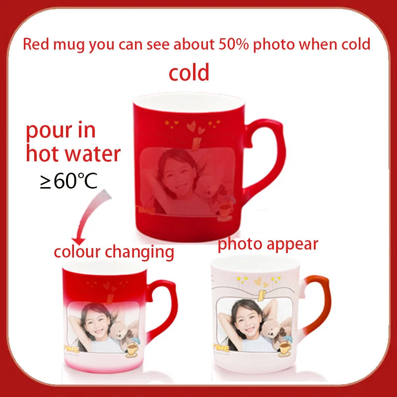 Caneca Mágica Personalizada que Muda de Cor