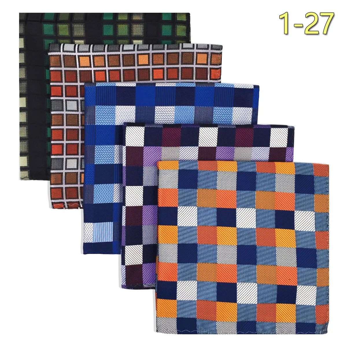 Conjunto de 5 Lenços de Bolso para Homem