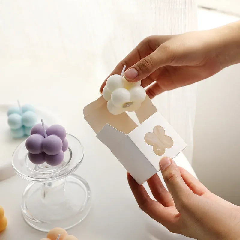 Velas Mini Cube Bubble Perfumadas – Elegância que Encanta