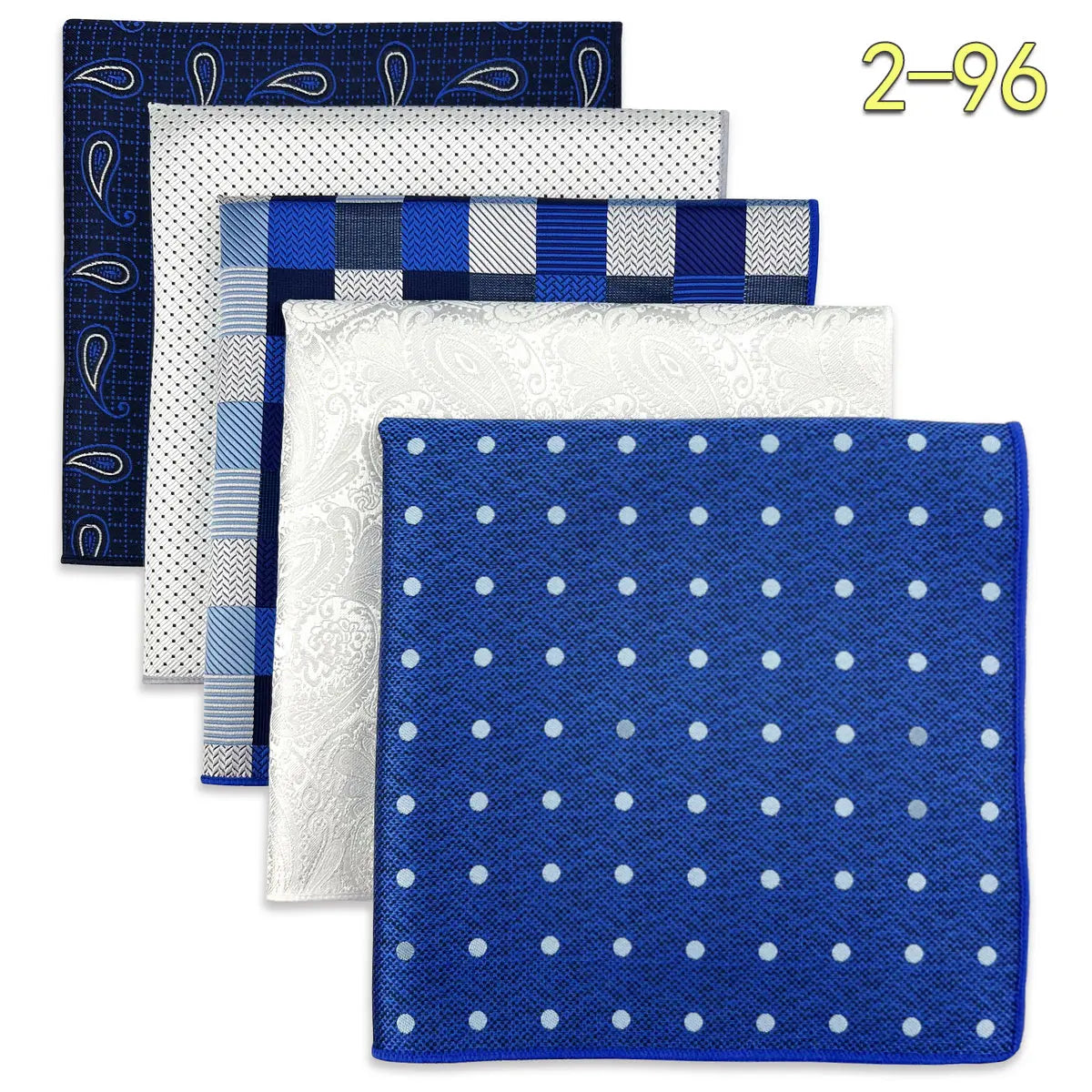 Conjunto de 5 Lenços de Bolso para Homem