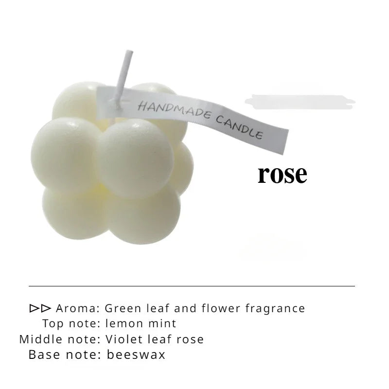 Velas Mini Cube Bubble Perfumadas – Elegância que Encanta