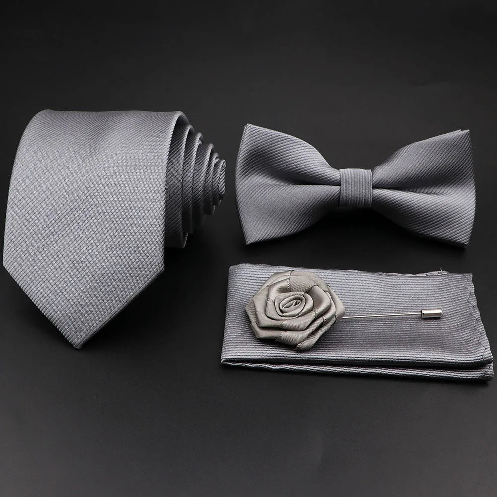 Conjunto Premium de Gravata e Laço para Homem