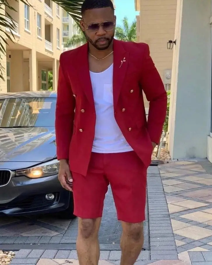 Fato Masculino com Blazer e Calções