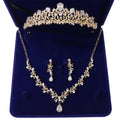 Conjunto de Noiva Luxo 4 Peças – Tiara, Colar e Brincos