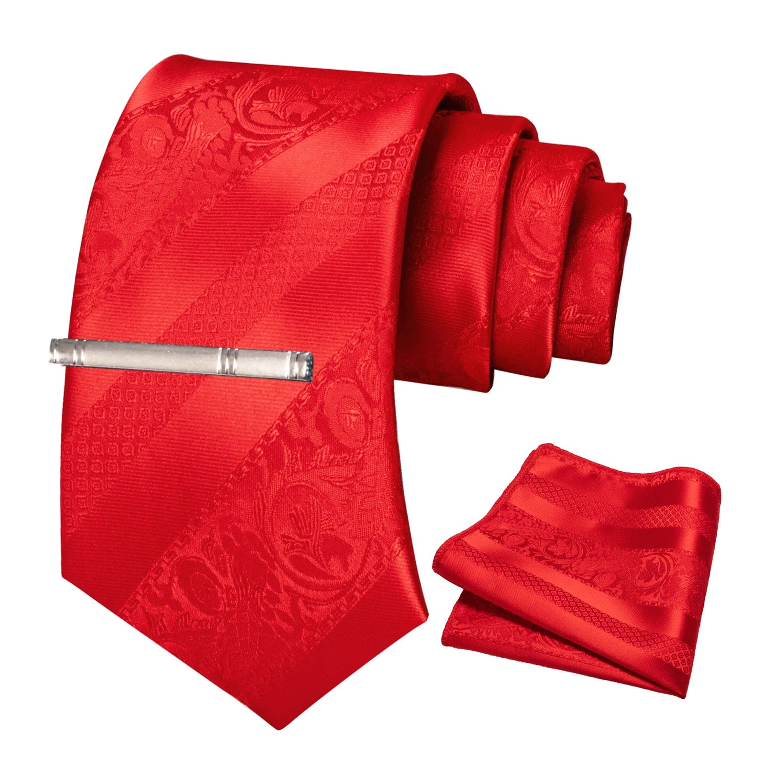Conjunto de Gravata Floral para Homem