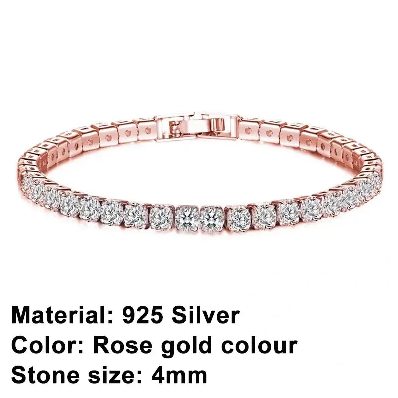 Pulseira em Prata de Lei 925 com Zircónia