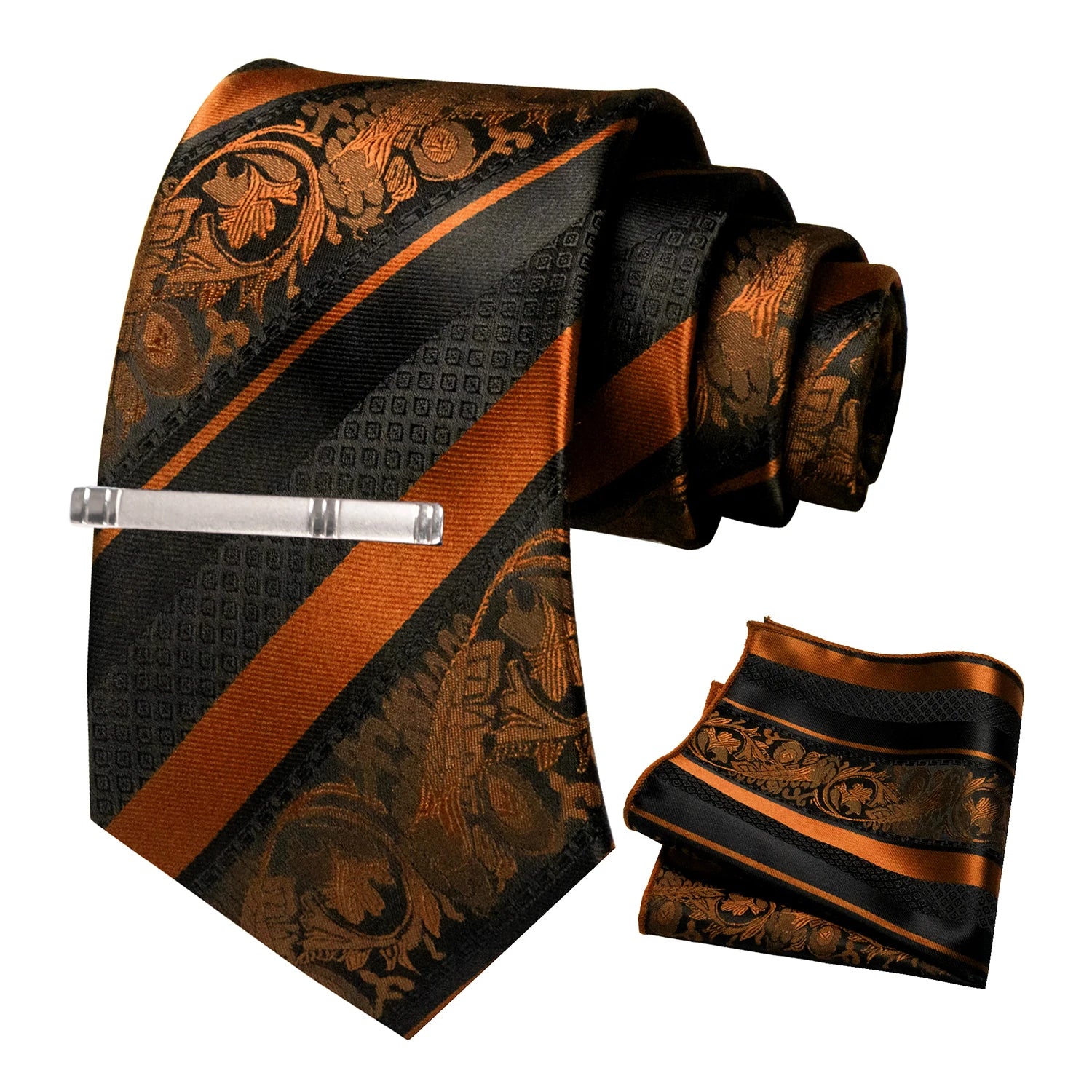 Conjunto de Gravata Floral para Homem