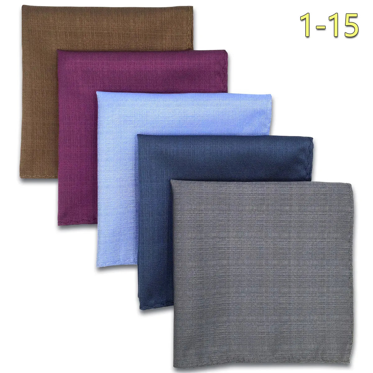 Conjunto de 5 Lenços de Bolso para Homem