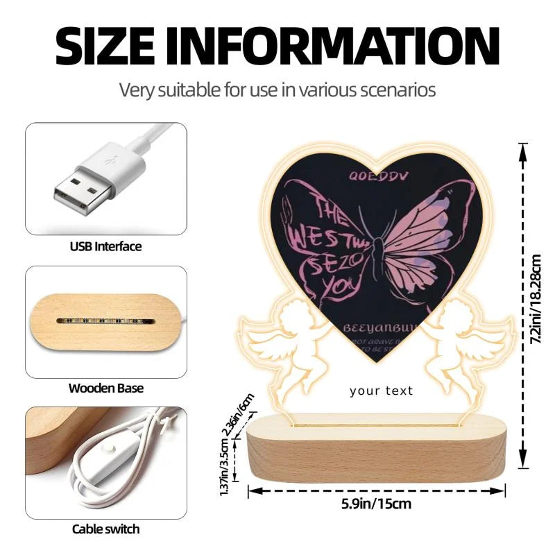 Moldura Acrílica Personalizada “Amor Para Sempre”
