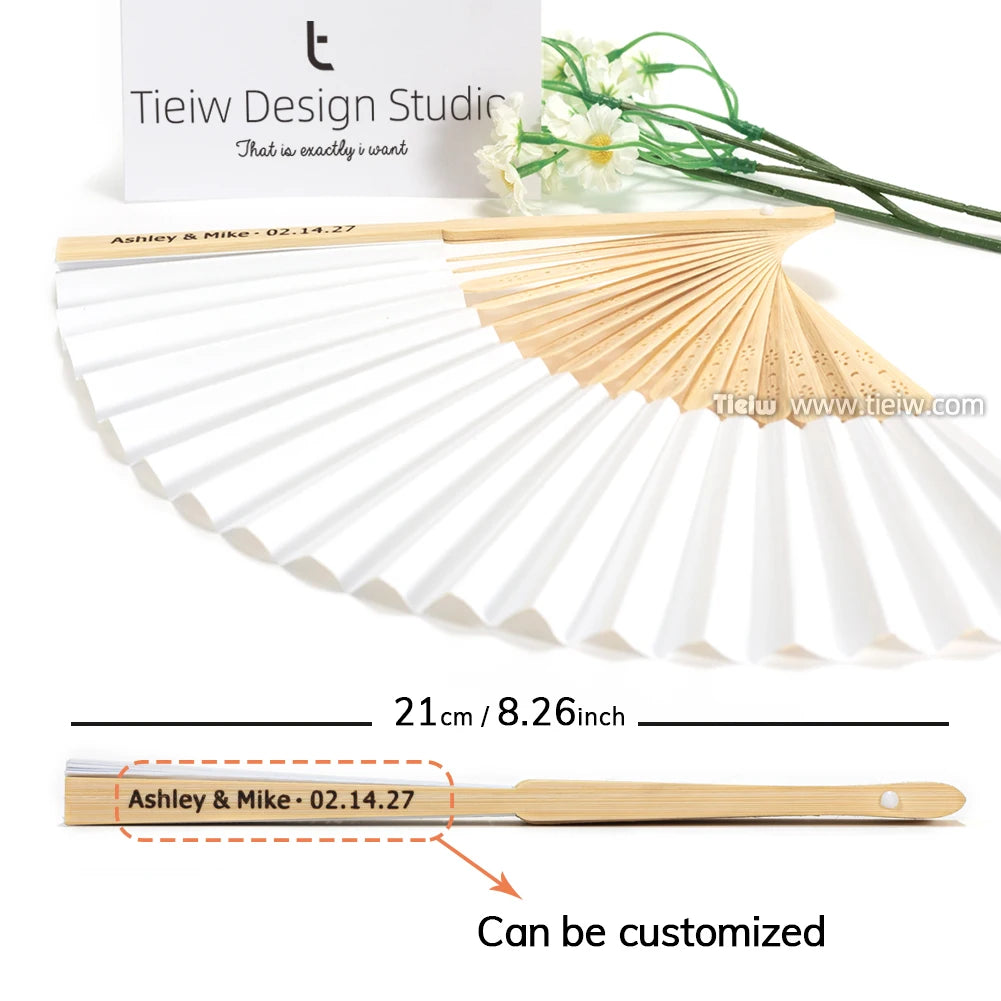 Leques de Madeira Personalizados para Casamento